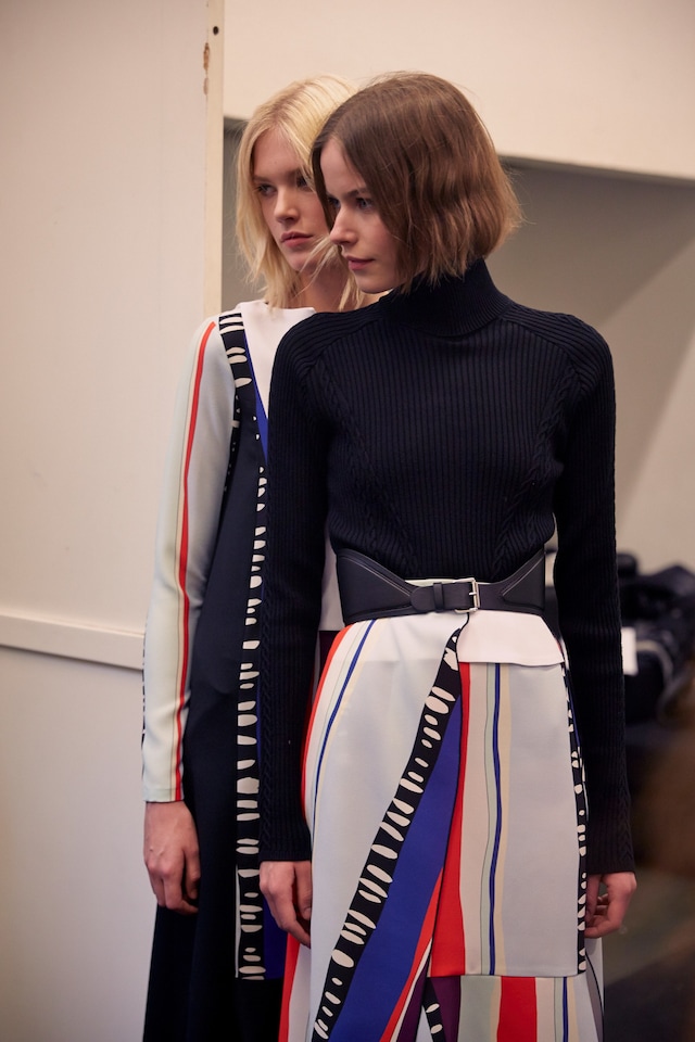 Iceberg AW15 Dazed backstage womenswear knitwear high neck 3
