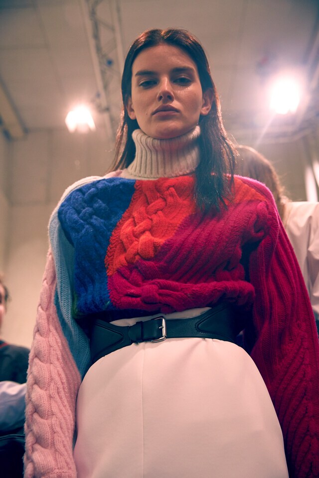 Iceberg AW15 Dazed backstage womenswear knitwear turtleneck 2
