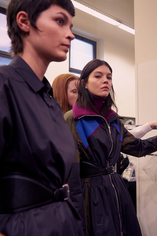 Iceberg AW15 Dazed backstage womenswear outerwear jacket 15