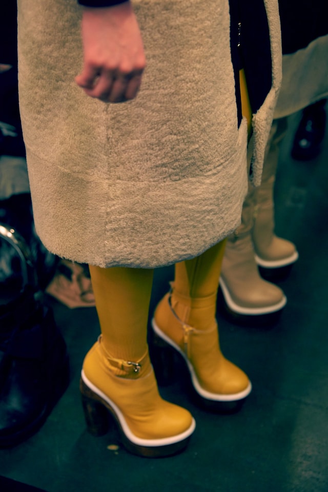 Iceberg AW15 Dazed backstage womenswear coat shoes detail 21