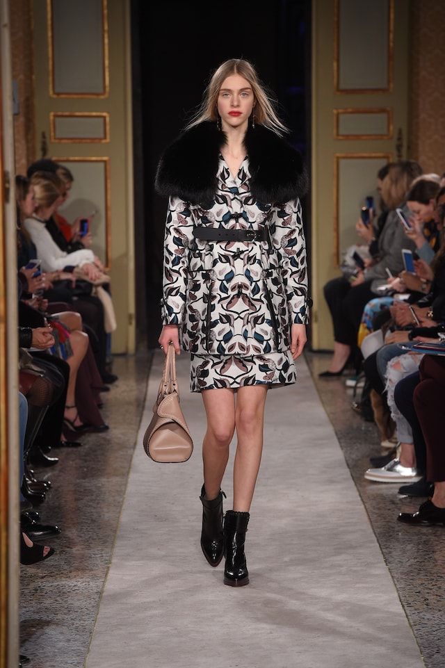 Tod&#39;s AW15, Dazed Digital, womenswear, fur shrug, print mac 6