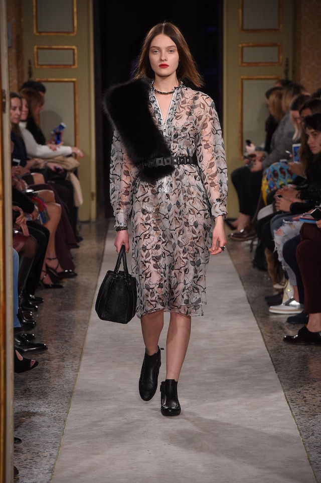 Tod&#39;s AW15, Dazed Digital, womenswear, translucent dress,fur 11