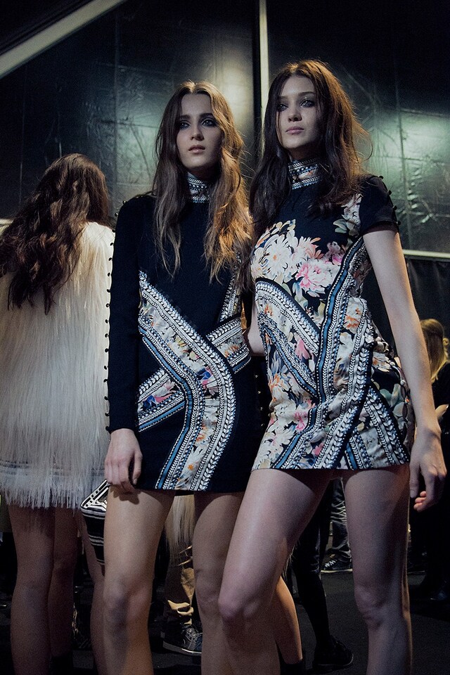 Roberto Cavalli AW15 Dazed backstage Womenswear flower print 5
