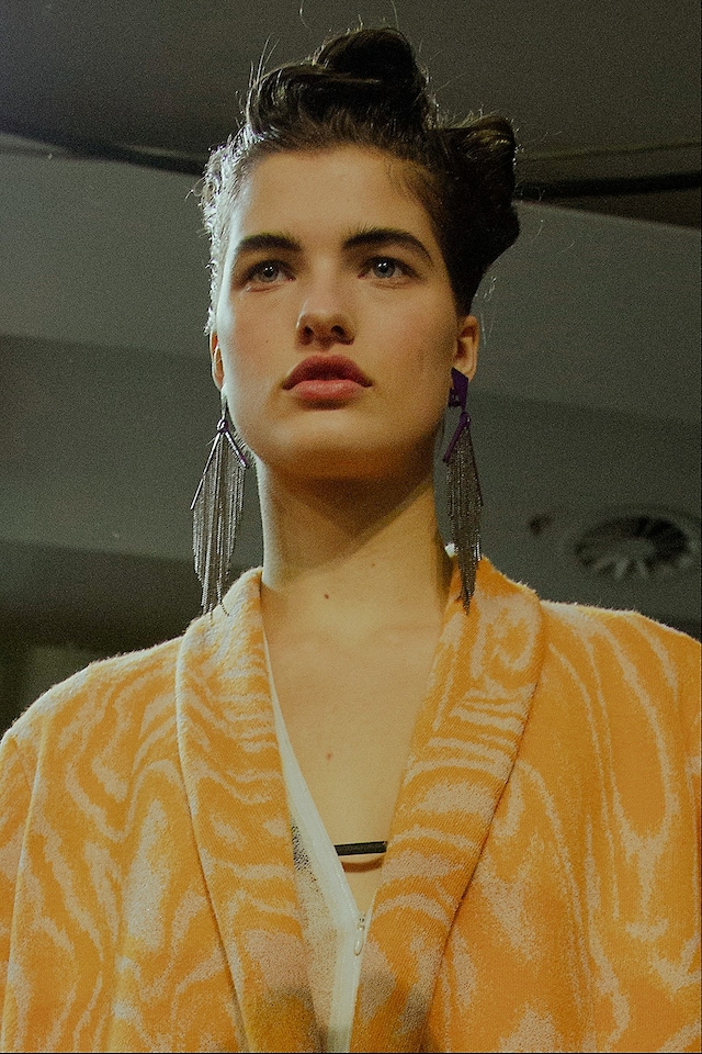 Missoni AW15 Womenswear Dazed backstage blazer orange marble 14