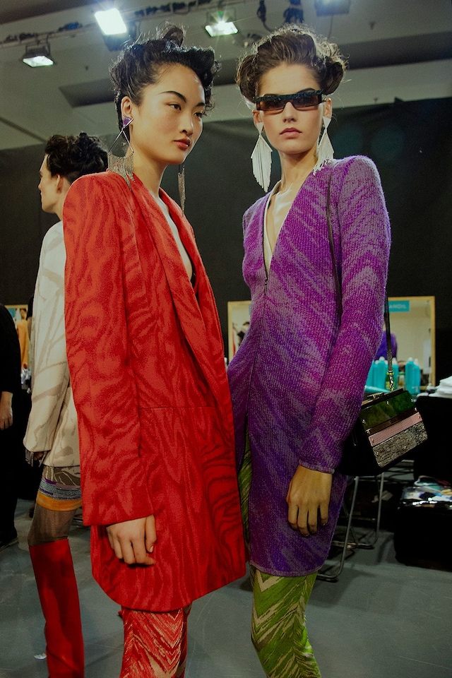Missoni AW15 Womenswear Dazed backstage red blazer glasses 3
