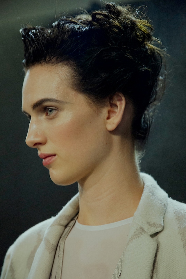 Missoni AW15 Womenswear Dazed backstage profile close up 17
