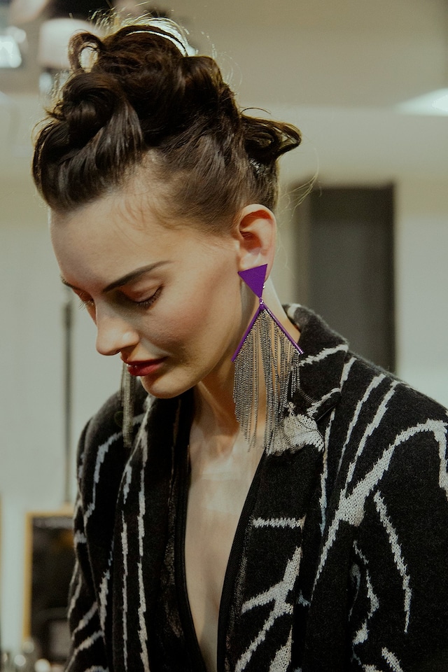 Missoni AW15 Womenswear Dazed backstage blazer triangle 21