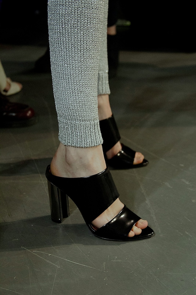 Missoni AW15 Womenswear Dazed backstage detail shoes sandals 24
