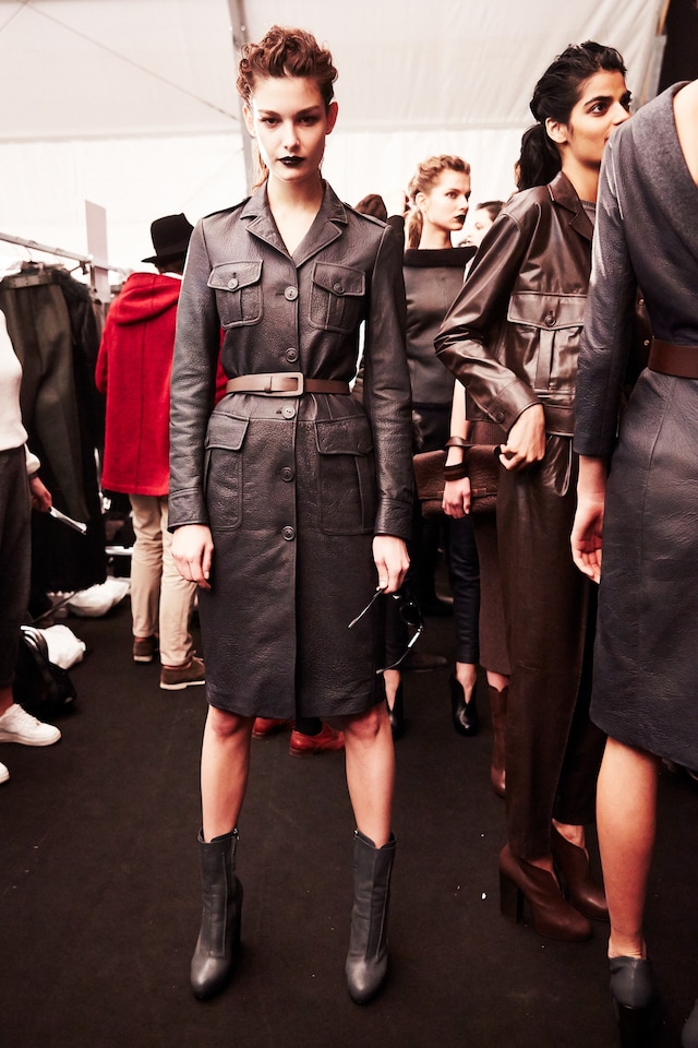 Trussardi AW15, Dazed backstage, Milan, Womenswear 7
