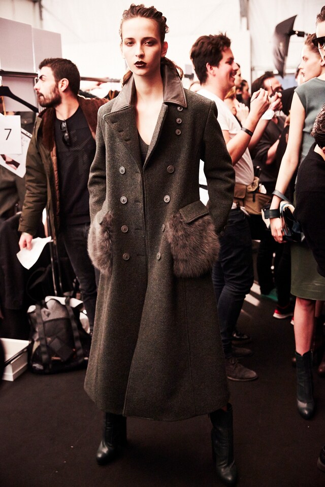 Trussardi AW15, Dazed backstage, Milan, Womenswear 3