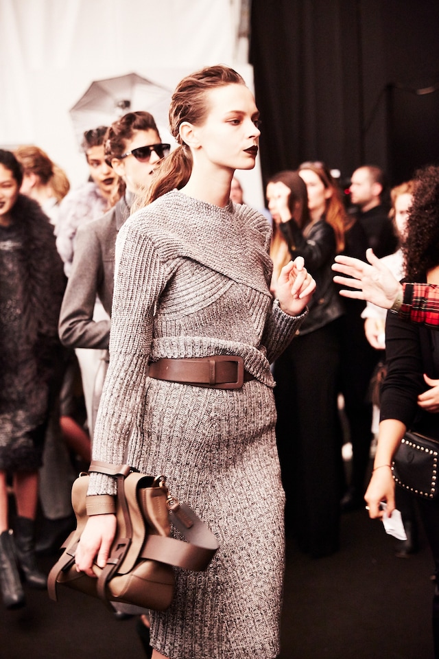 Trussardi AW15, Dazed backstage, Milan, Womenswear 10
