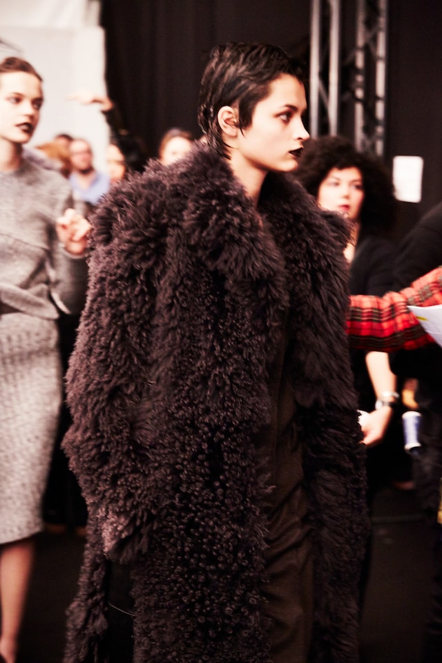 Trussardi AW15, Dazed backstage, Milan, Womenswear 18
