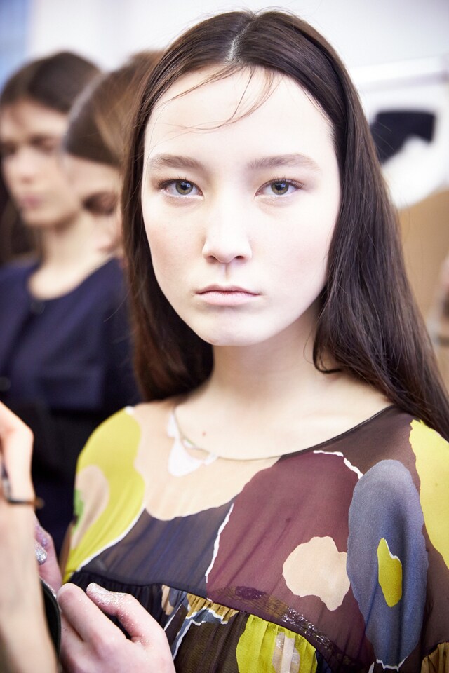 Erika Cavallini AW15 Dazed backstage Womenswear flower sheer 9