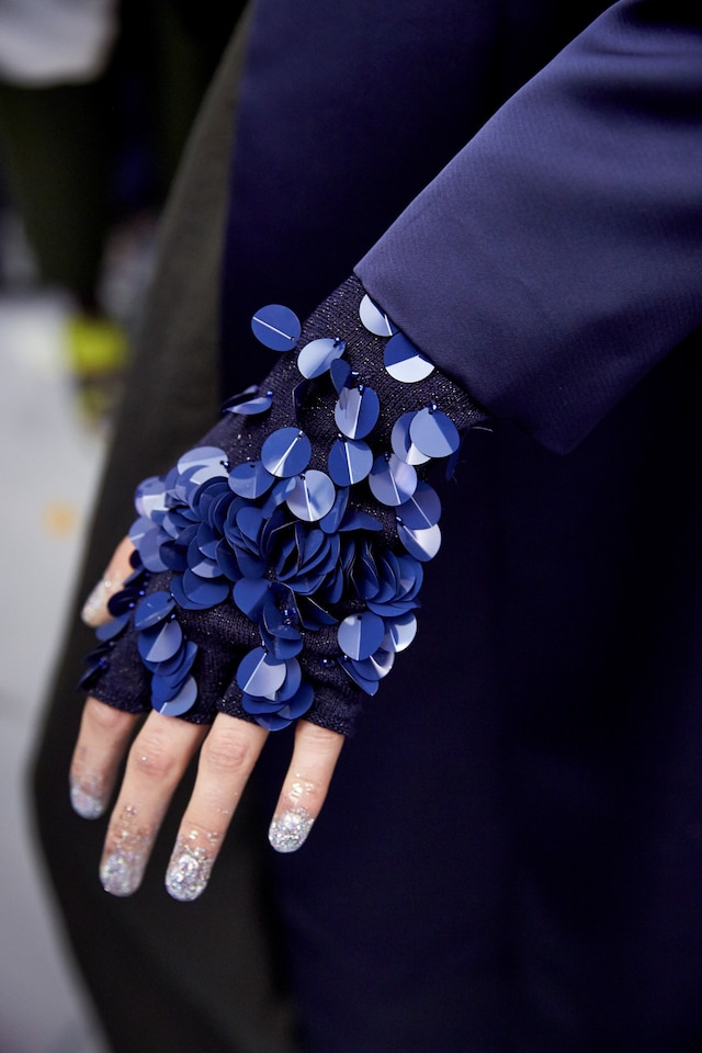 Erika Cavallini AW15 Dazed backstage Womenswear glitter 17