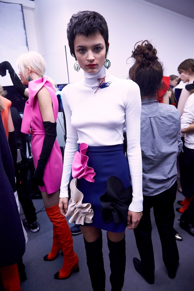 MSGM AW15, Dazed, Womenswear, Ribbed Turtleneck, Brooches 4
