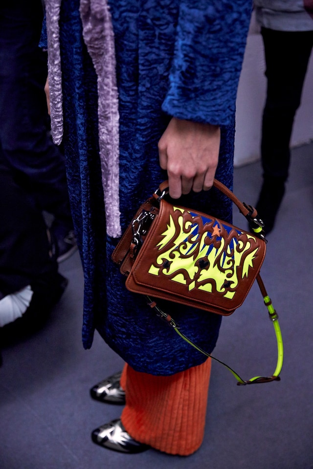 MSGM AW15, Dazed, Womenswear, Velvet, Ribbed Orange Flares 20