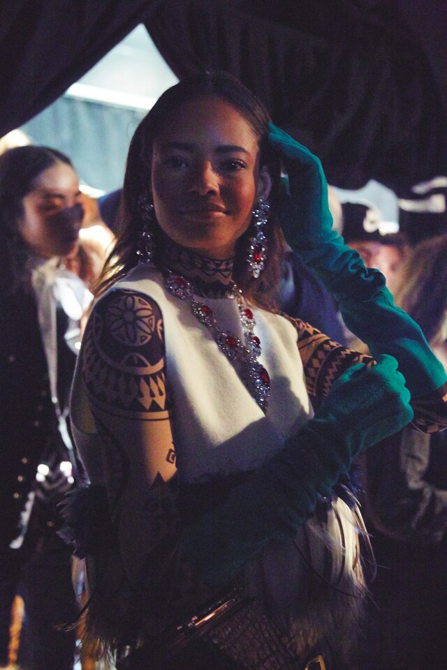 Dsquared2 AW15 Dazed backstage Womenswear Malaika Firth 11