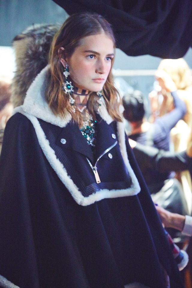 Dsquared2 AW15 Dazed backstage Womenswear earring wool denim 6