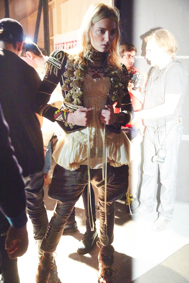 Dsquared2 AW15 Dazed backstage Womenswear circus jacket 1