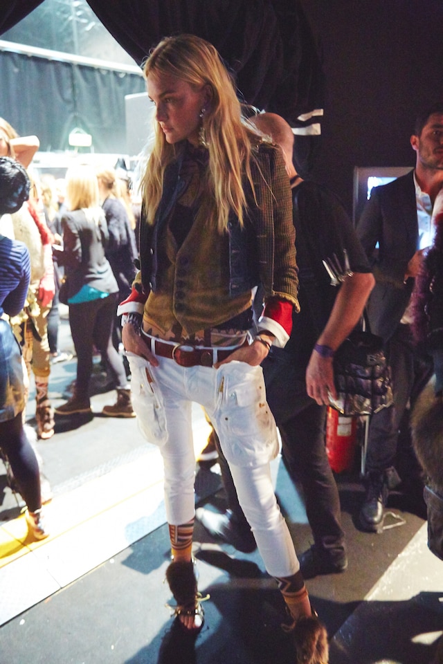 Dsquared2 AW15 Dazed backstage Womenswear jacket pirate 13