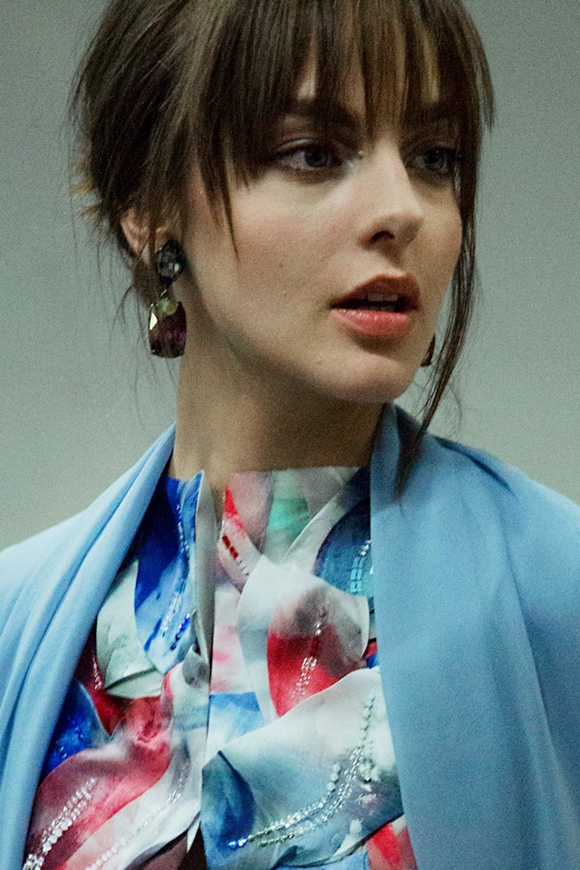 Giorgio Armani AW15 Dazed backstage Womenswear earrings 13