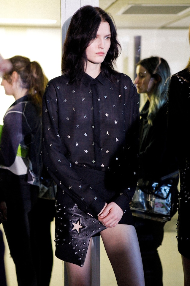 Anthony Vaccarello AW15, Dazed backstage, Womenswear, Paris 3