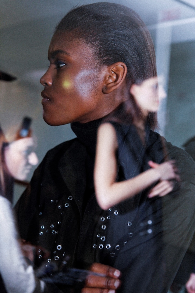 Anthony Vaccarello AW15, Dazed backstage, Womenswear, Paris 15