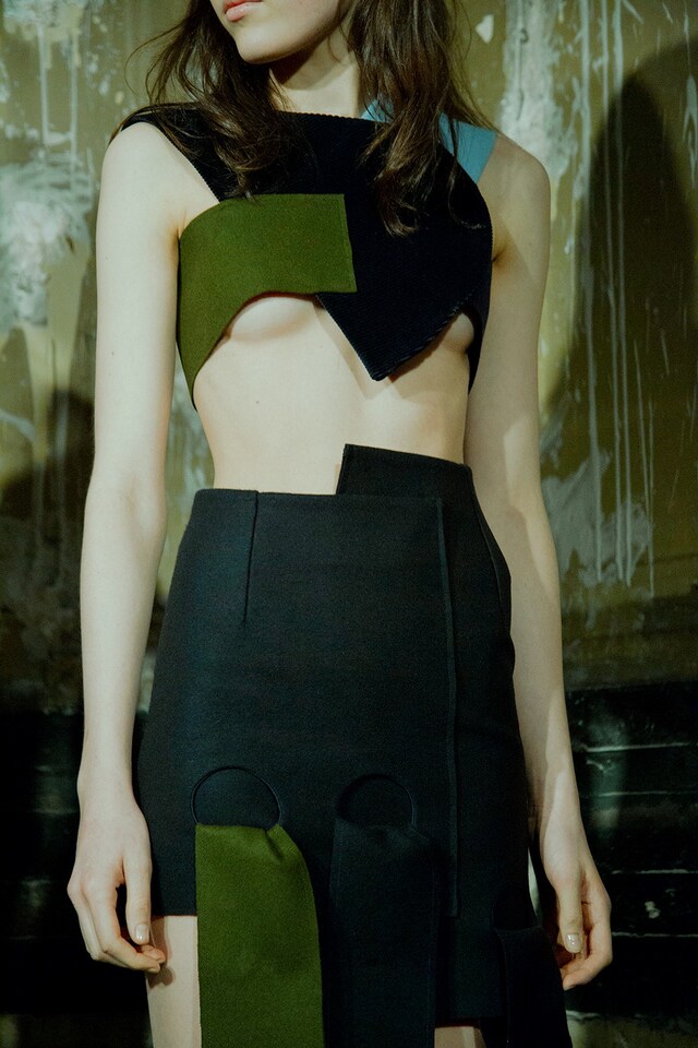Jacquemus AW15 Dazed backstage Womenswear boobs detail 17