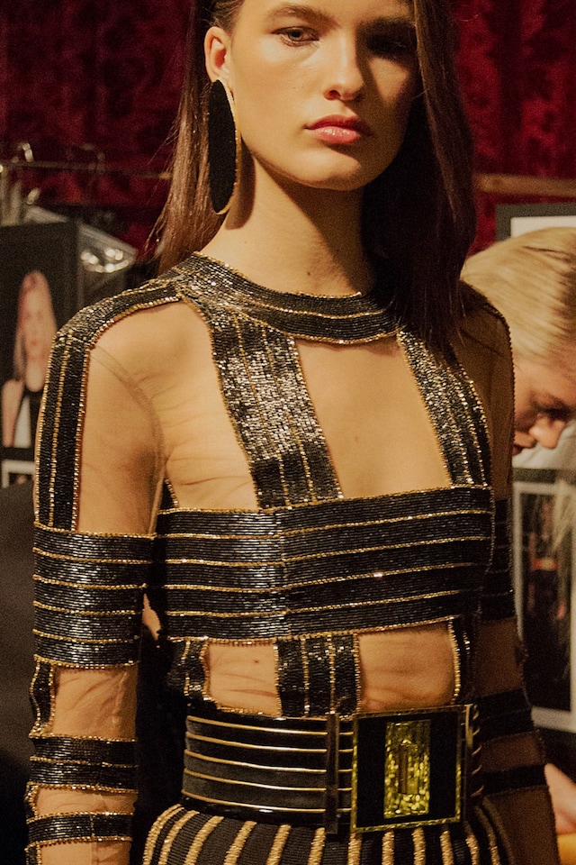Balmain AW15, Womenswear, Dazed backstage, Paris 2