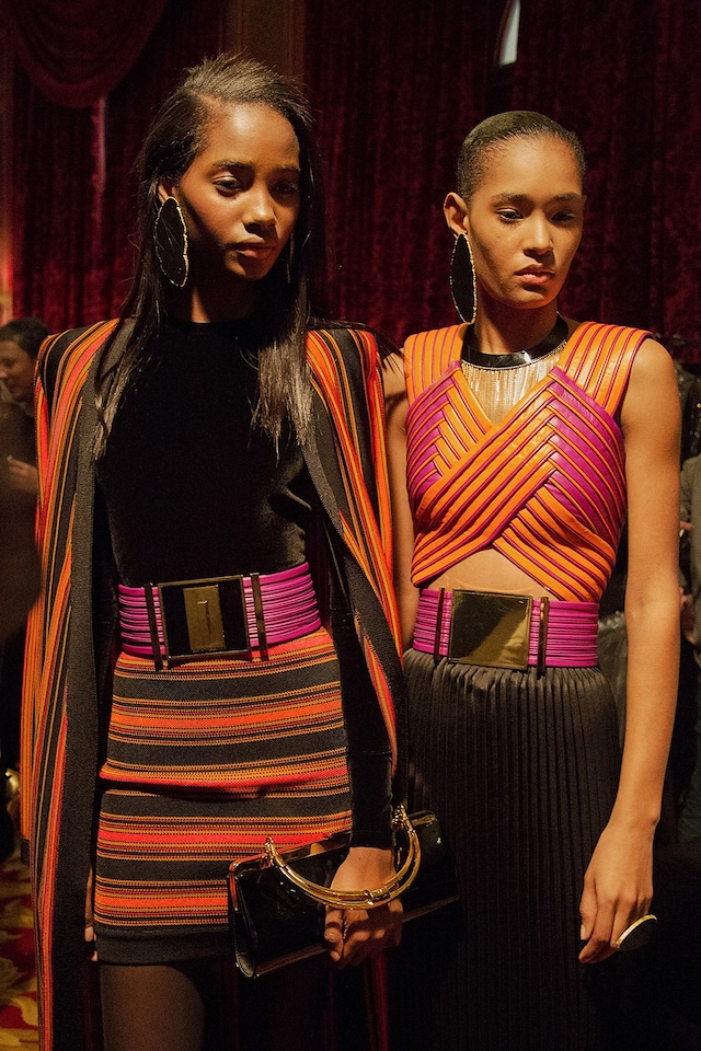 Balmain AW15, Womenswear, Dazed backstage, Paris 1