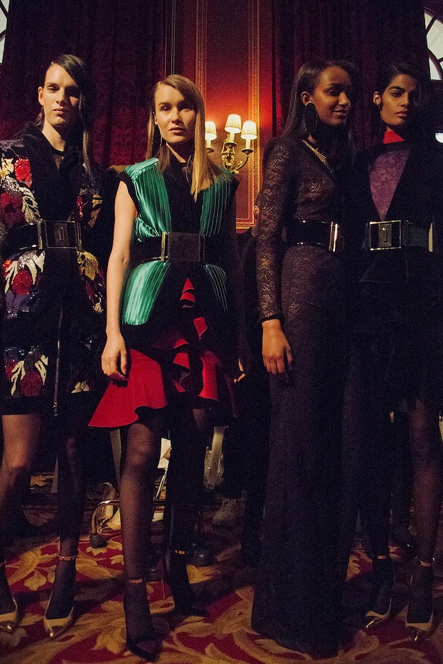 Balmain AW15, Womenswear, Dazed backstage, Paris 15