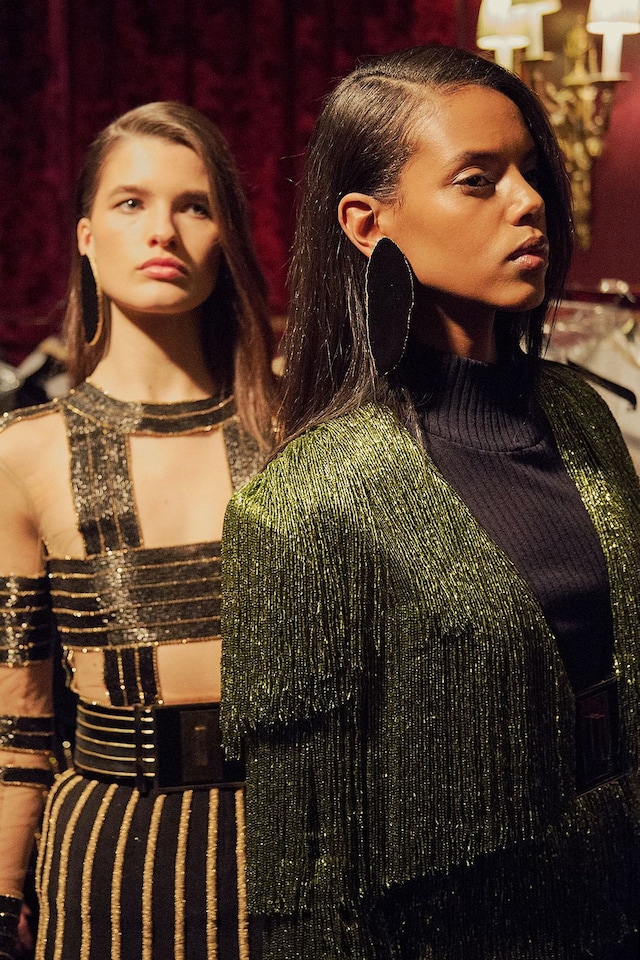 Balmain AW15, Womenswear, Dazed backstage, Paris 11