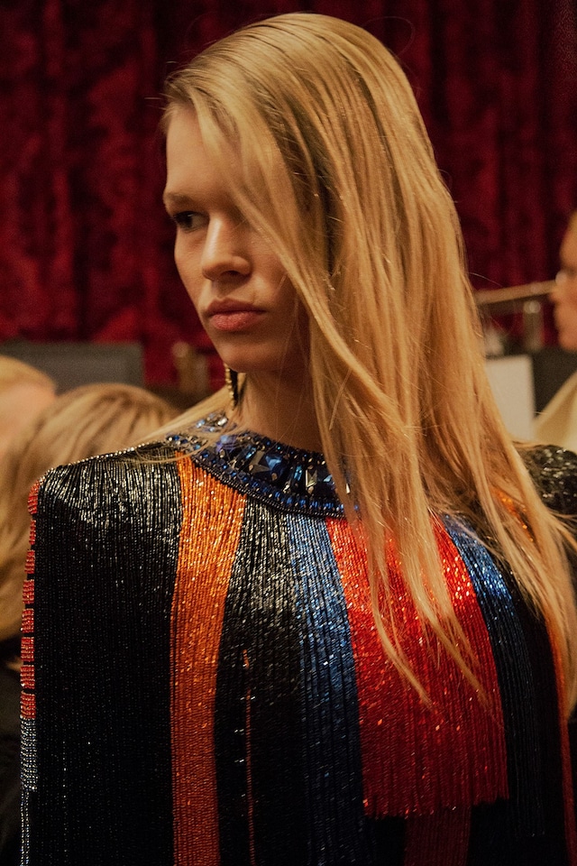 Balmain AW15, Womenswear, Dazed backstage, Paris 13