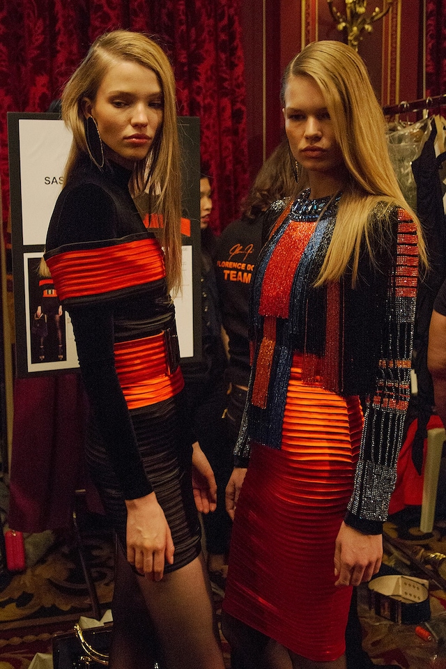 Balmain AW15, Womenswear, Dazed backstage, Paris 7
