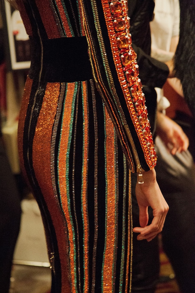 Balmain AW15, Womenswear, Dazed backstage, Paris 23