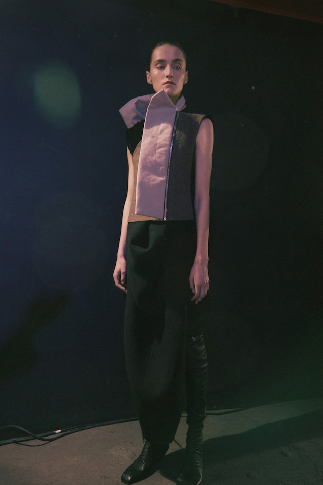 Rick Owens AW15, Dazed, womenswear, raised collar 2