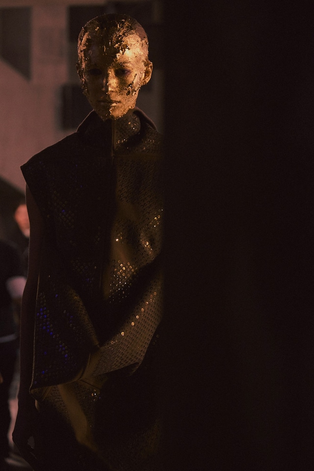 Rick Owens AW15, Dazed, womenswear golden black coat 8