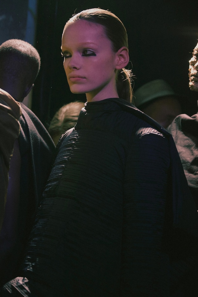 Rick Owens AW15, Dazed, womenswear makeup kohl 9