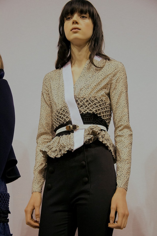 Carven AW15, Dazed backstage, Womenswear, Paris 9