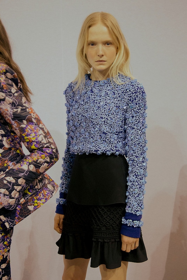 Carven AW15, Dazed backstage, Womenswear, Paris 17