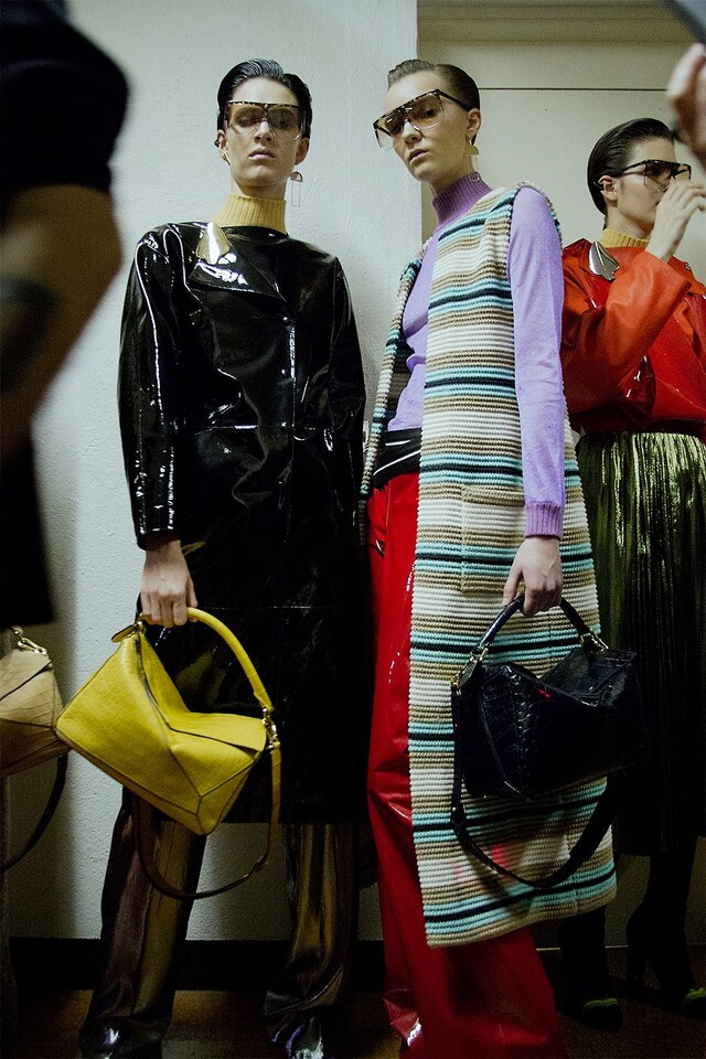 Loewe AW15, Dazed backstage, Womenswear, Paris 11