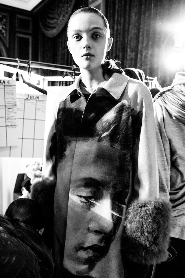 Undercover AW15, Dazed backstage, Womenswear, Paris 23