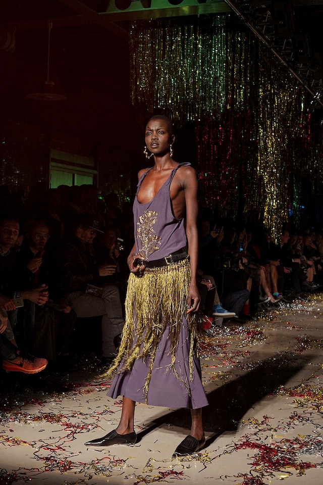 Vivienne Westwood AW15, Dazed Womenswear gold skirt 9