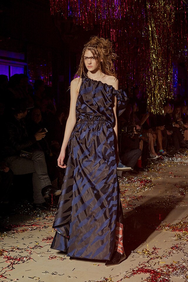 Vivienne Westwood AW15, Dazed runway Womenswear, blue dress 12