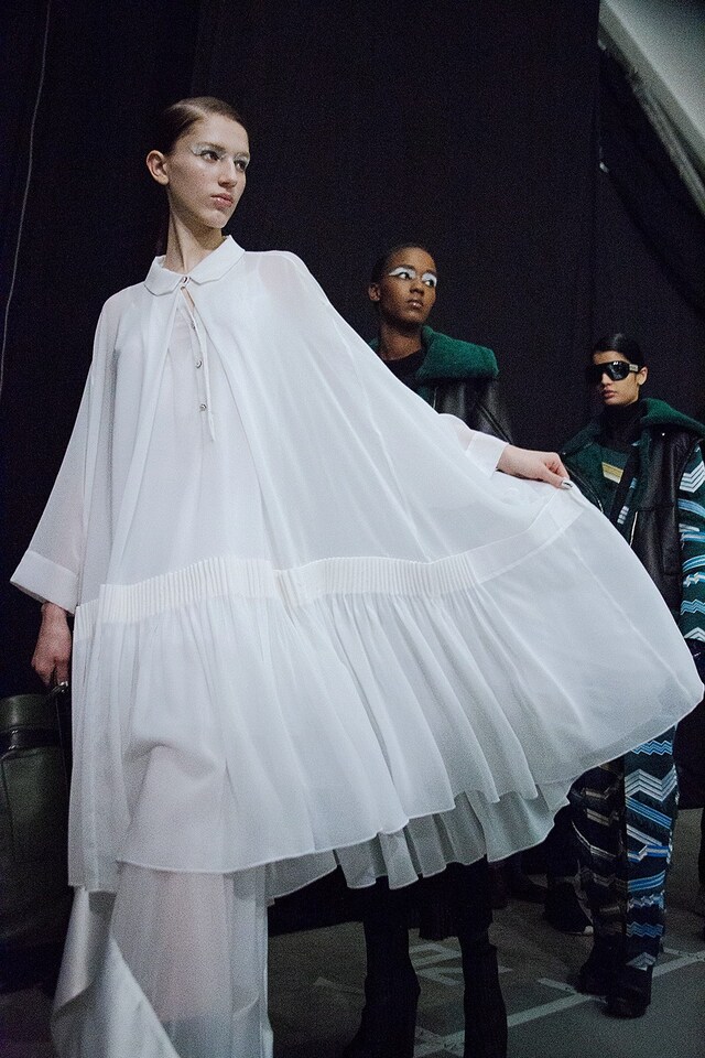 Kenzo AW15, Dazed backstage, Womenswear, Paris 13