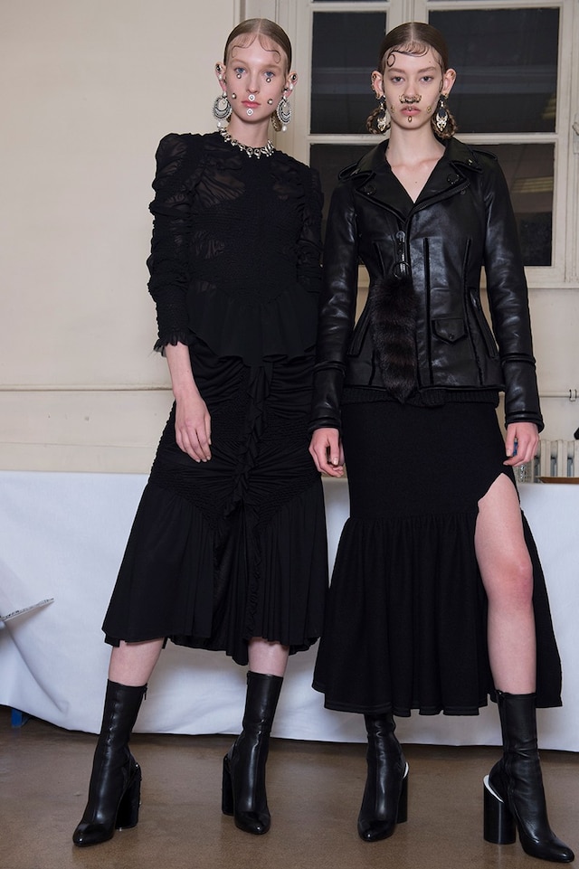 Givenchy AW15, Dazed, Womenswear, Lace Dress, Leather Boots 5