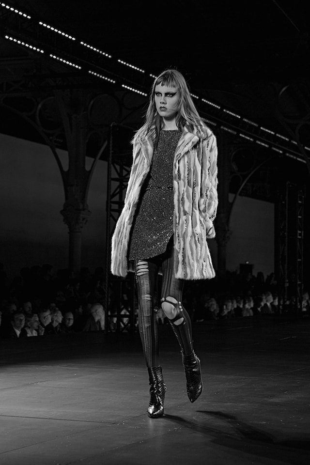 Saint Laurent AW15, Dazed runway, womenswear, Paris 7