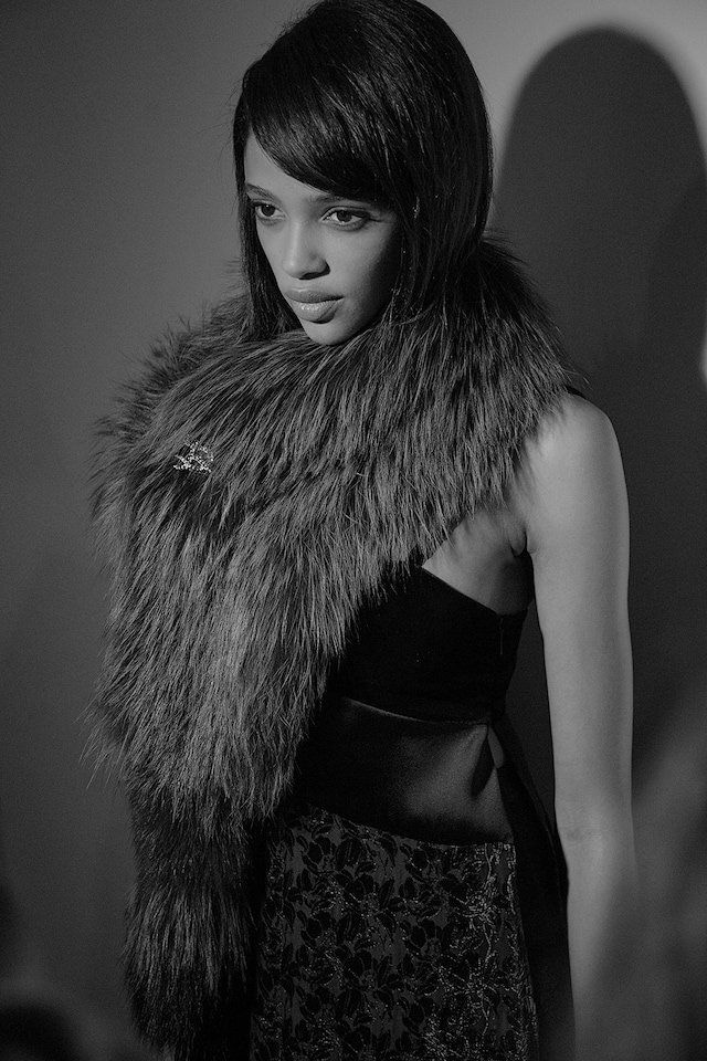 Sonia Rykiel AW15, Dazed, womenswear, faux fur stole pin 3