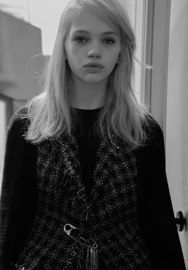 Sonia Rykiel AW15, Dazed, womenswear, tartan, safety pin 10