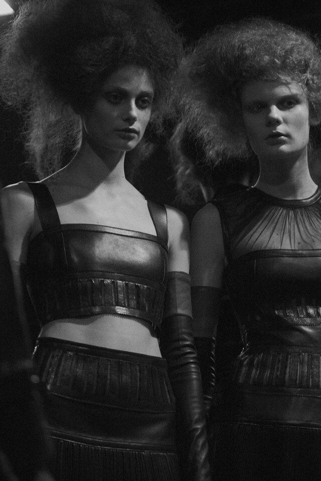 Alexander McQueen AW15 Dazed womenswear Leather Bralet Sheer 17